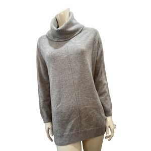 M & S Collection Pure Cashmere Marl Cowl Neck Sweater Gray 12 US/16 UK